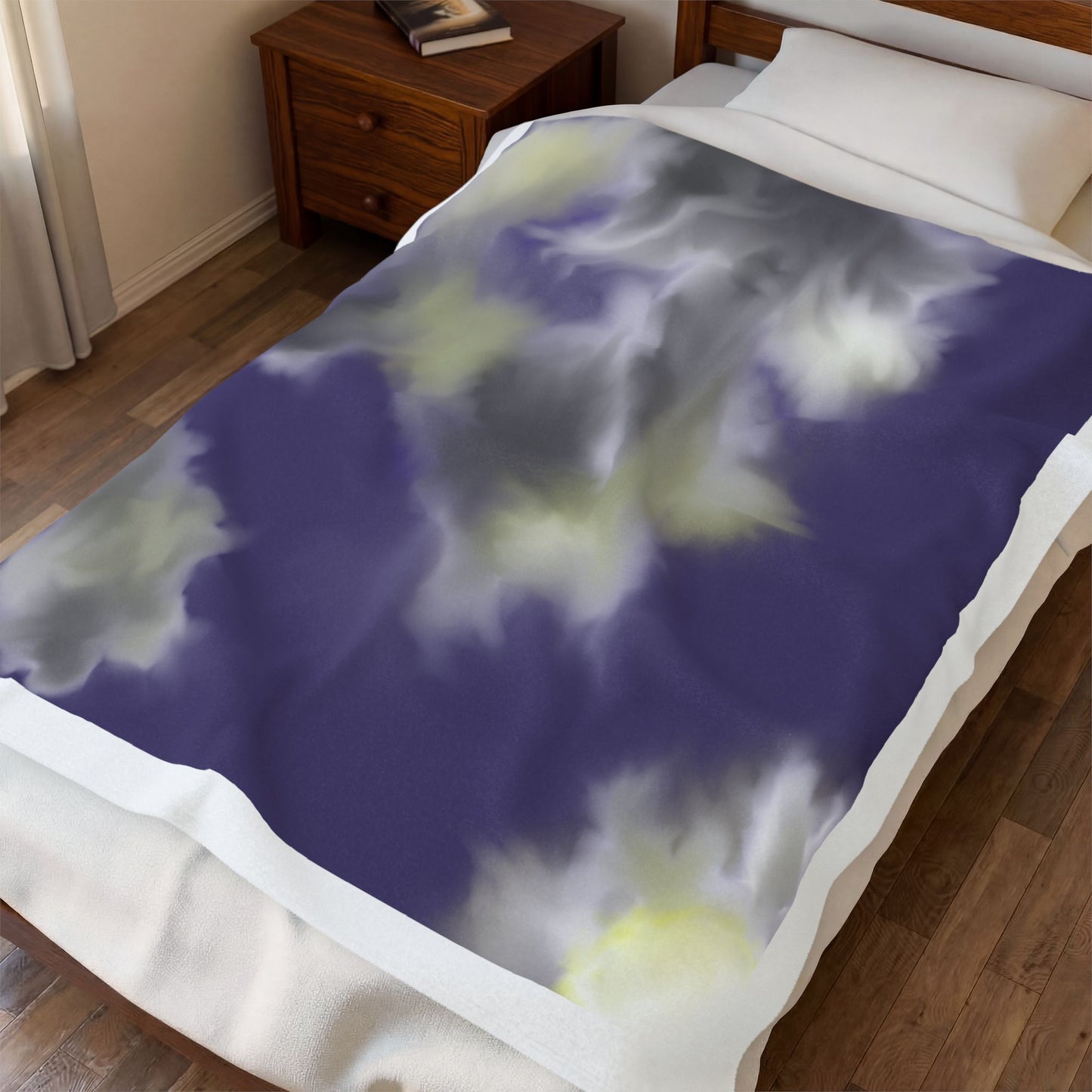 Cloud Sky Velveteen Plush Blanket — Throw