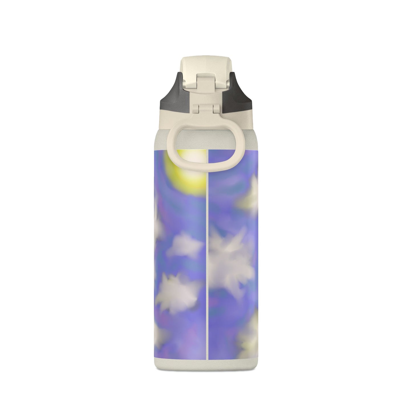 32oz Insulated Water Bottle — Dreamy Lavender Cloud Design
