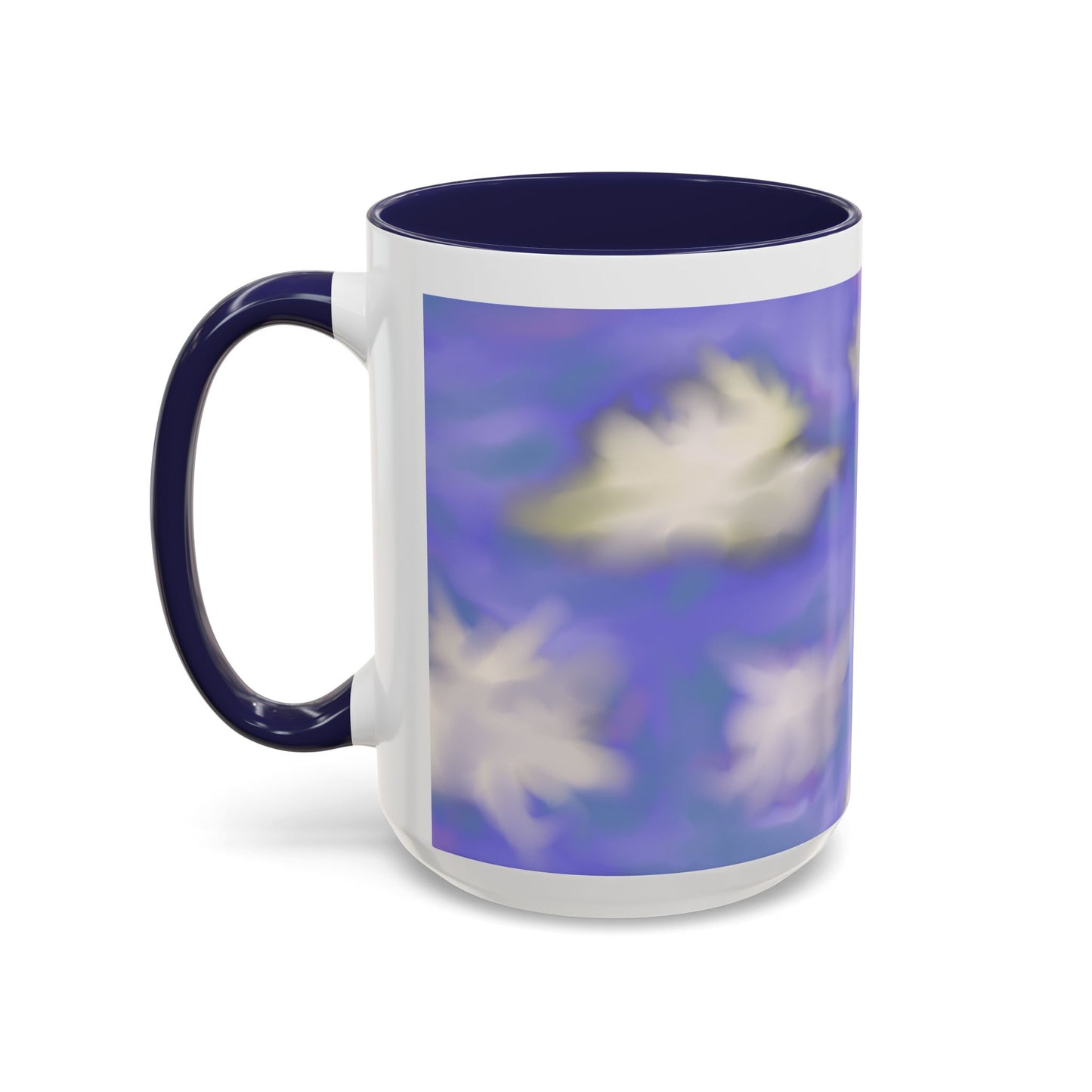 Cloudscape Accent Coffee Mug — Dreamy Purple Sky Design (11/15oz)