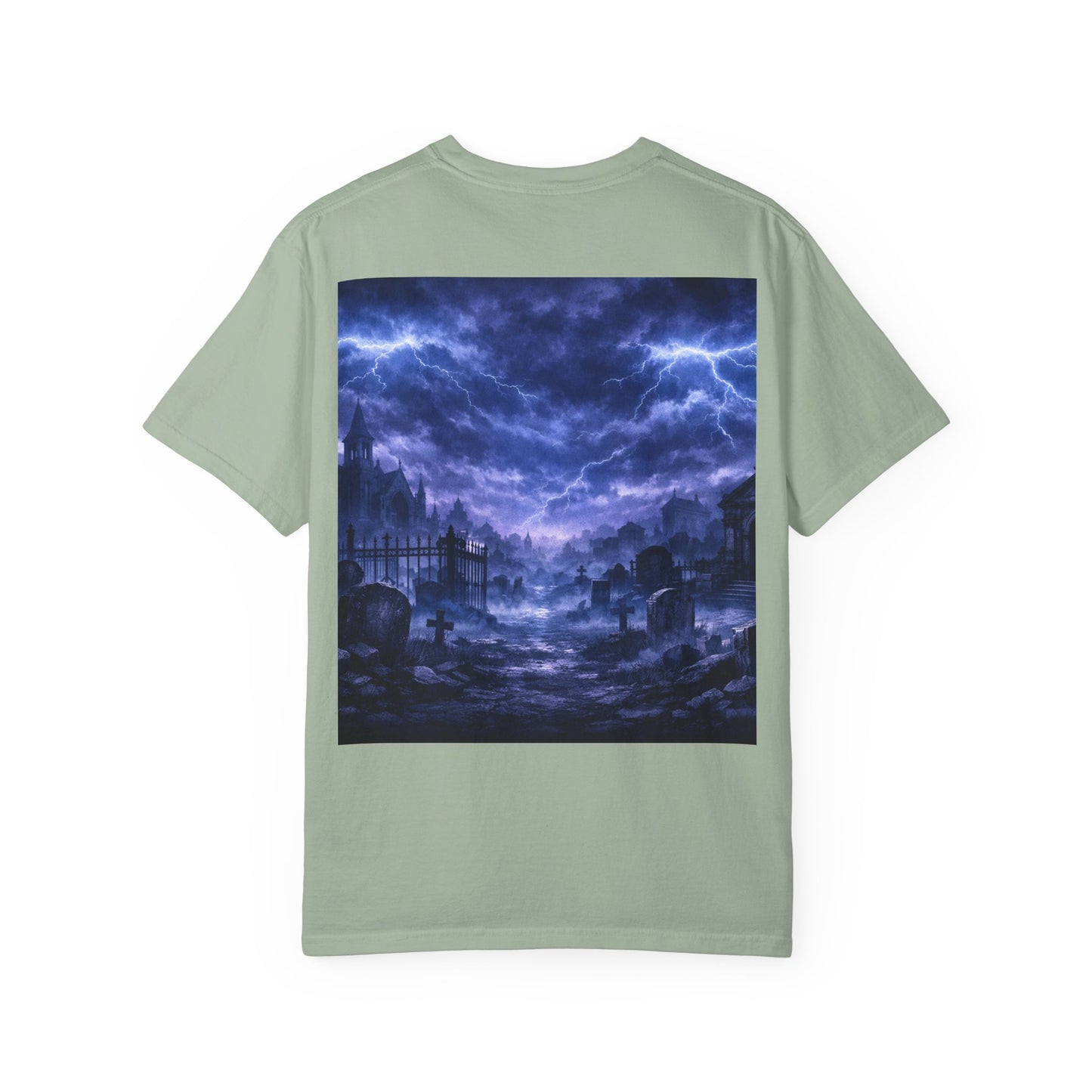 Lightning Storm Graphic T-Shirt — Gothic Nightscape Tee