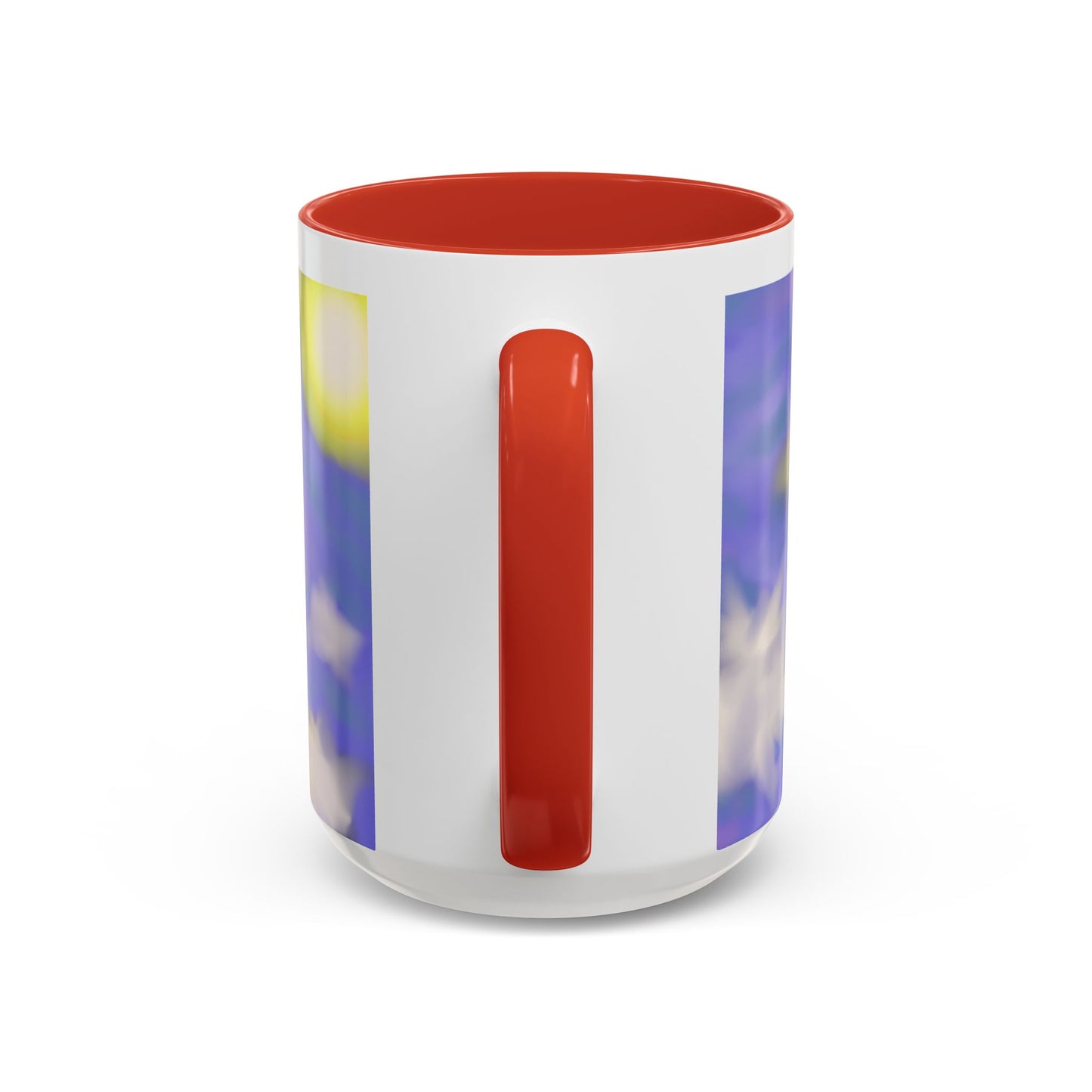 Cloudscape Accent Coffee Mug — Dreamy Purple Sky Design (11/15oz)