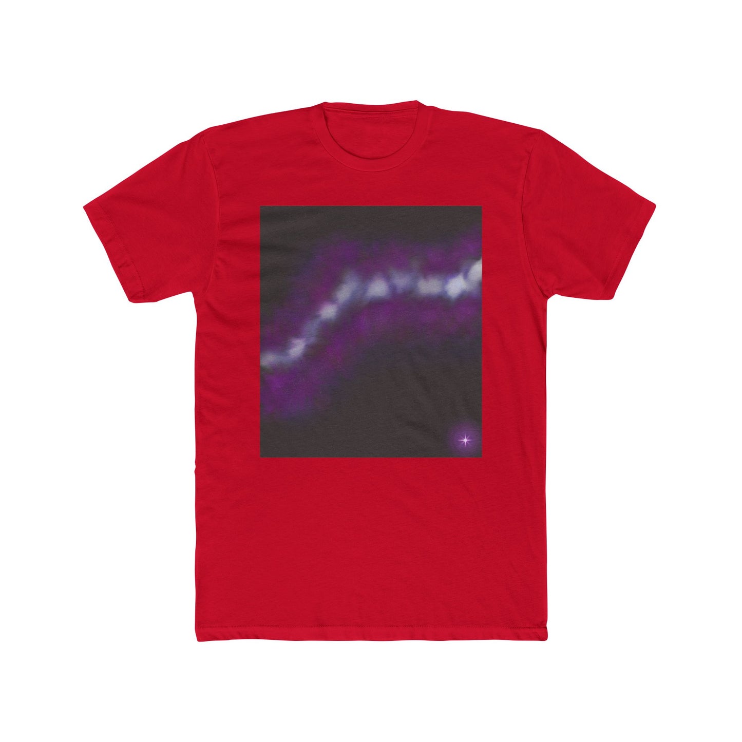 Galaxy Wave Tee — Purple Nebula Graphic T-Shirt