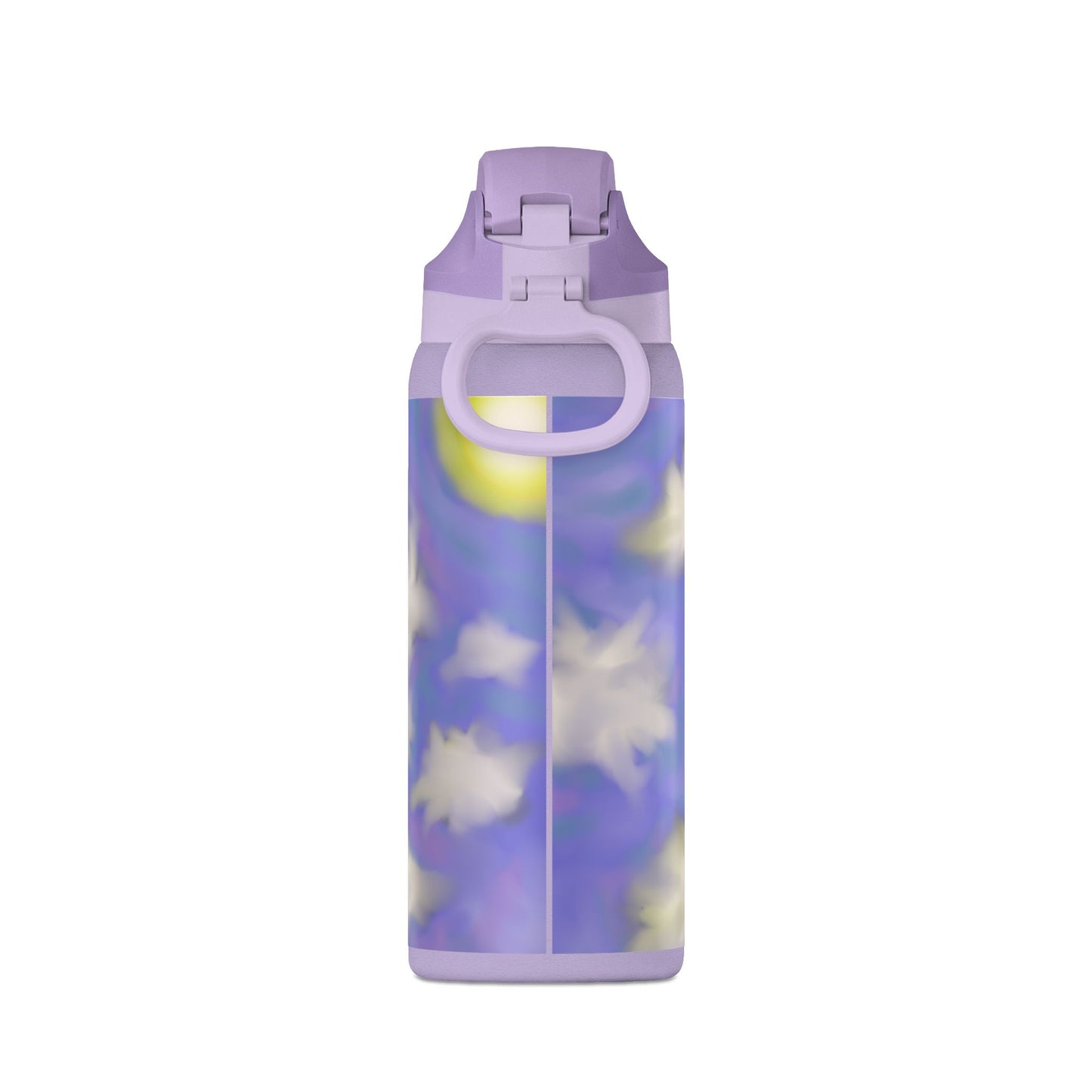32oz Insulated Water Bottle — Dreamy Lavender Cloud Design