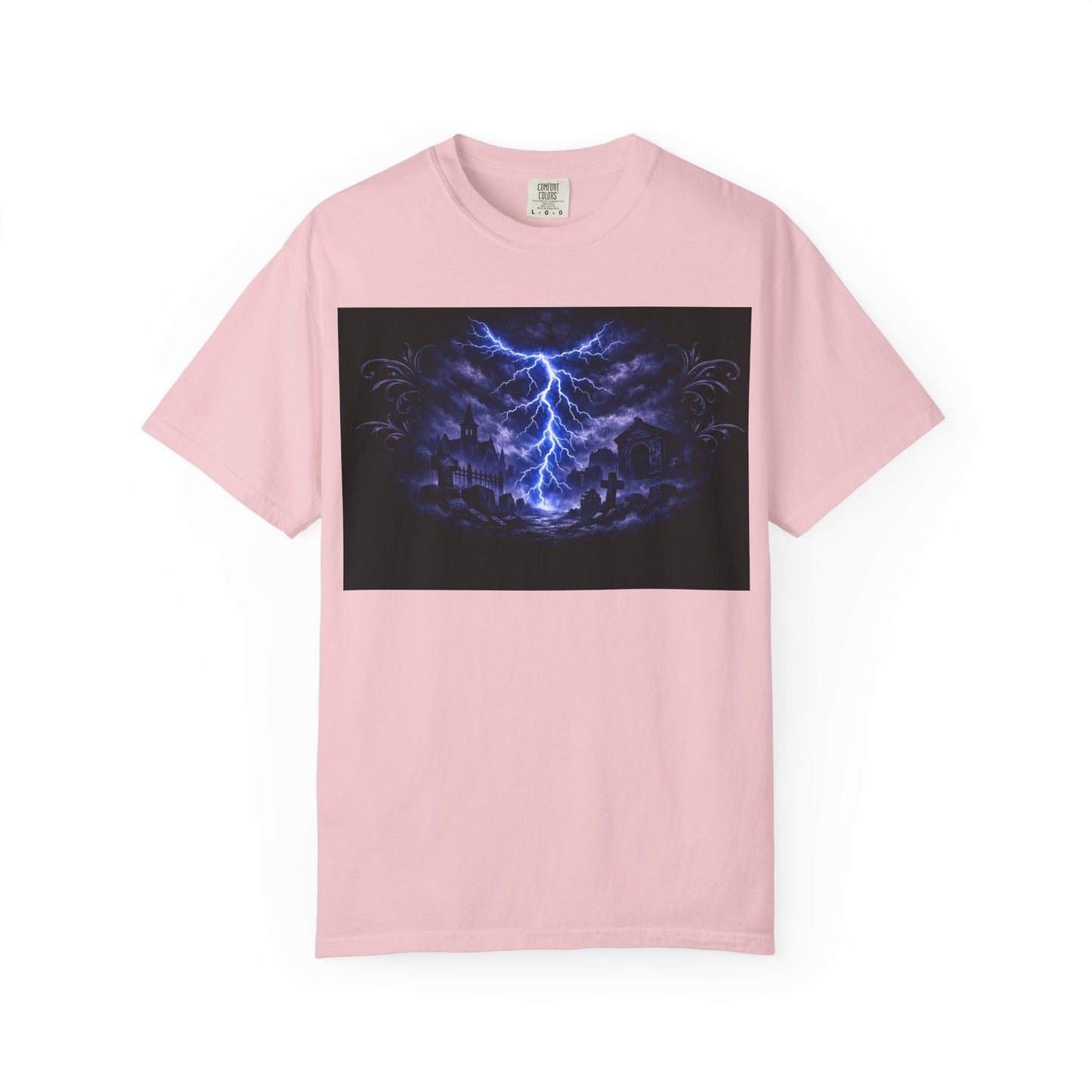 Lightning Storm Graphic T-Shirt — Gothic Nightscape Tee