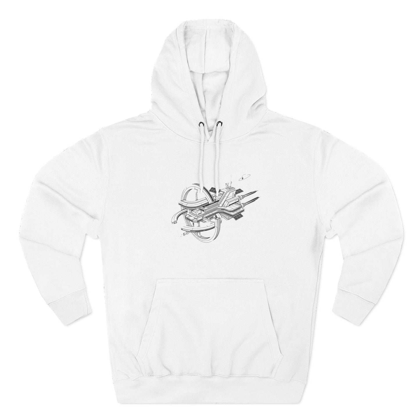 Hoodie — Space Station Sketch Pullover
