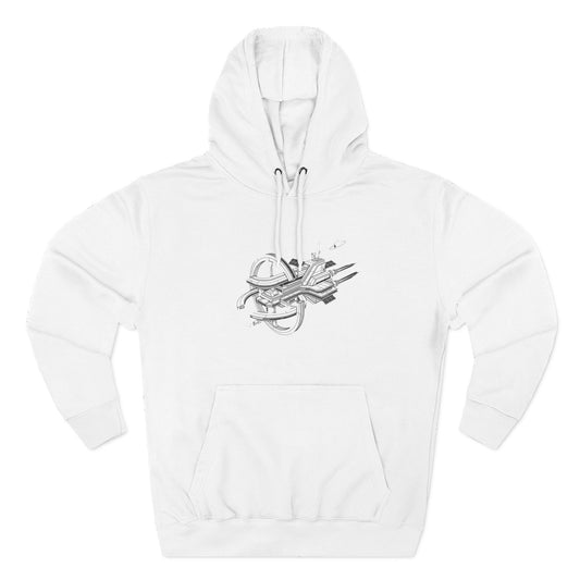 Hoodie — Space Station Sketch Pullover