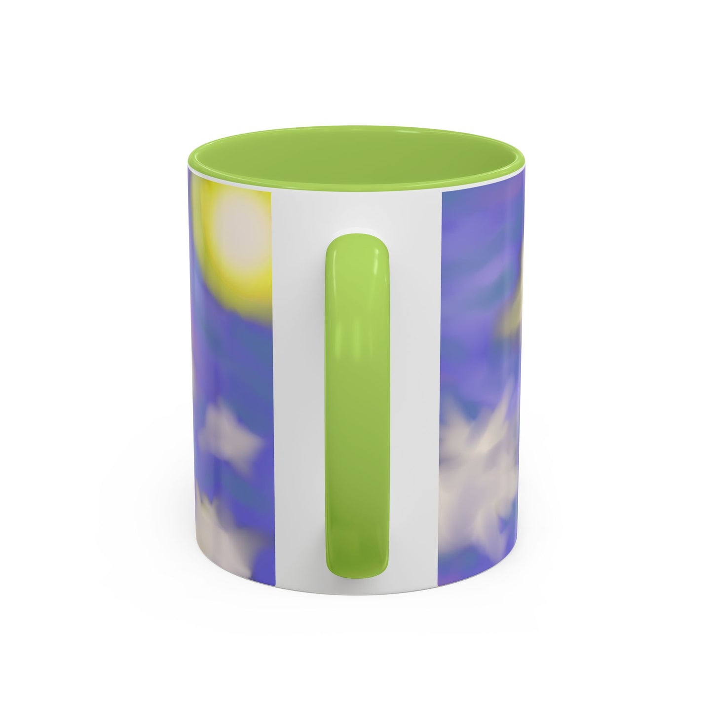 Cloudscape Accent Coffee Mug — Dreamy Purple Sky Design (11/15oz)