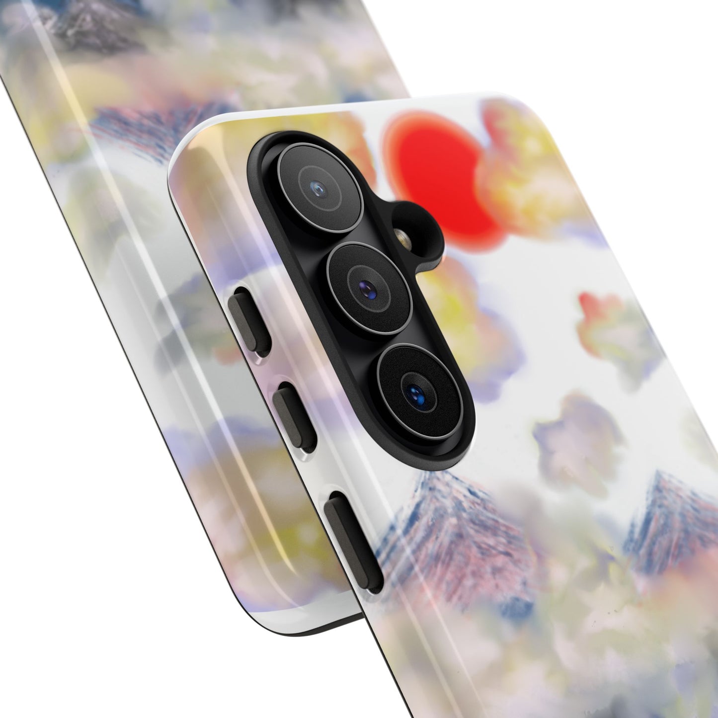 Phone Case — Misty Mountain Sunrise with Red Sun Reflection