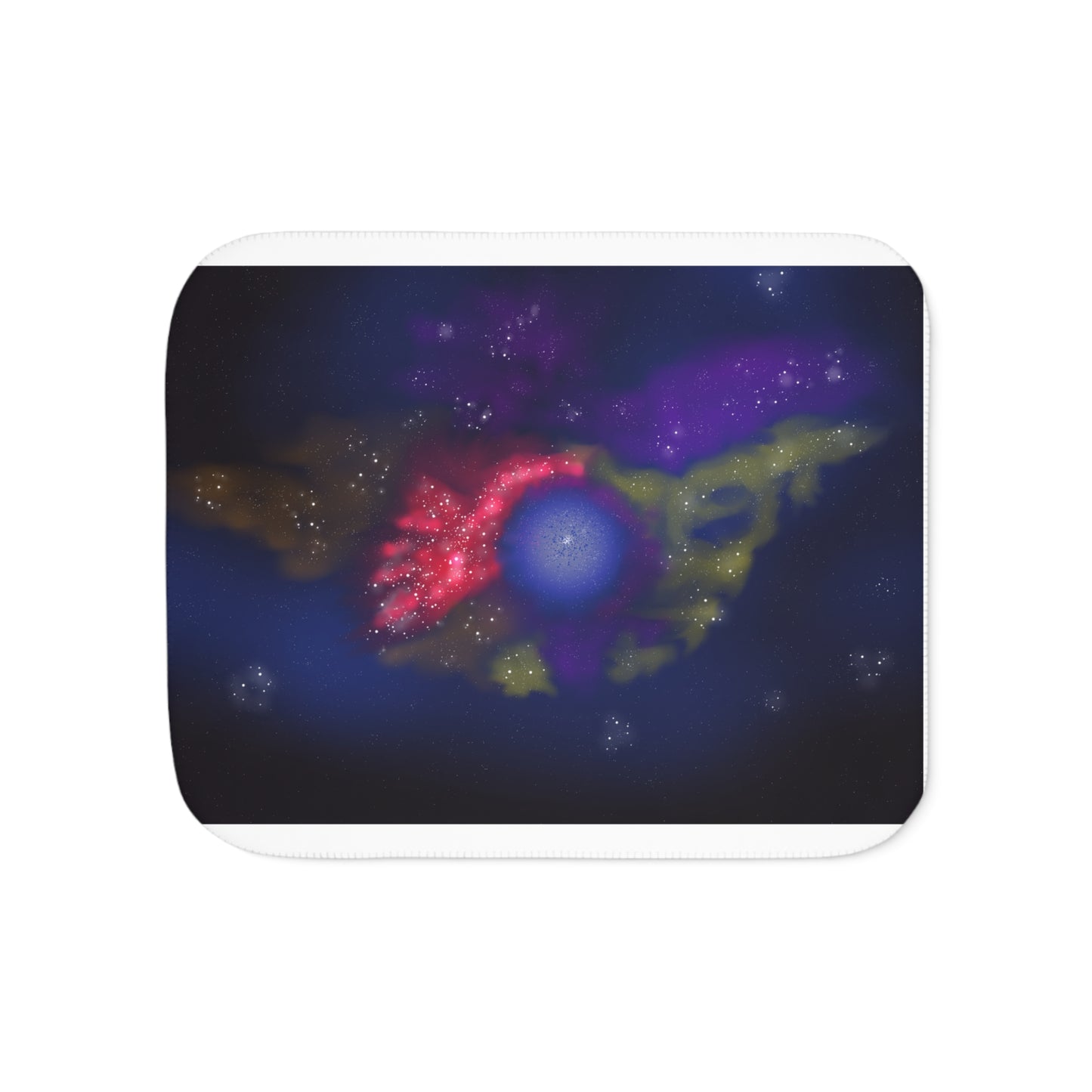 Galaxy Nebula Sherpa Blanket — Cozy Space Print Throw for Stargazers