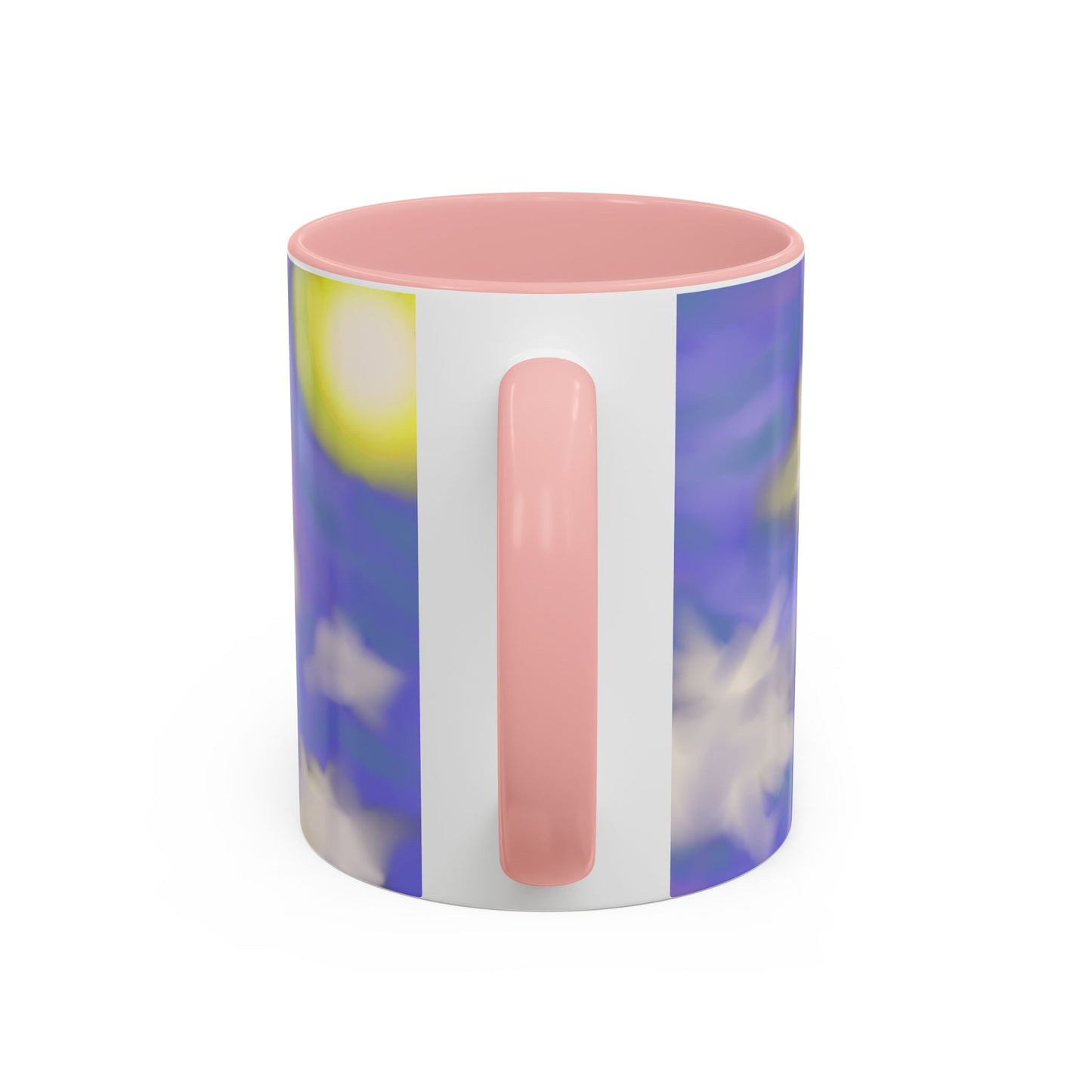Cloudscape Accent Coffee Mug — Dreamy Purple Sky Design (11/15oz)