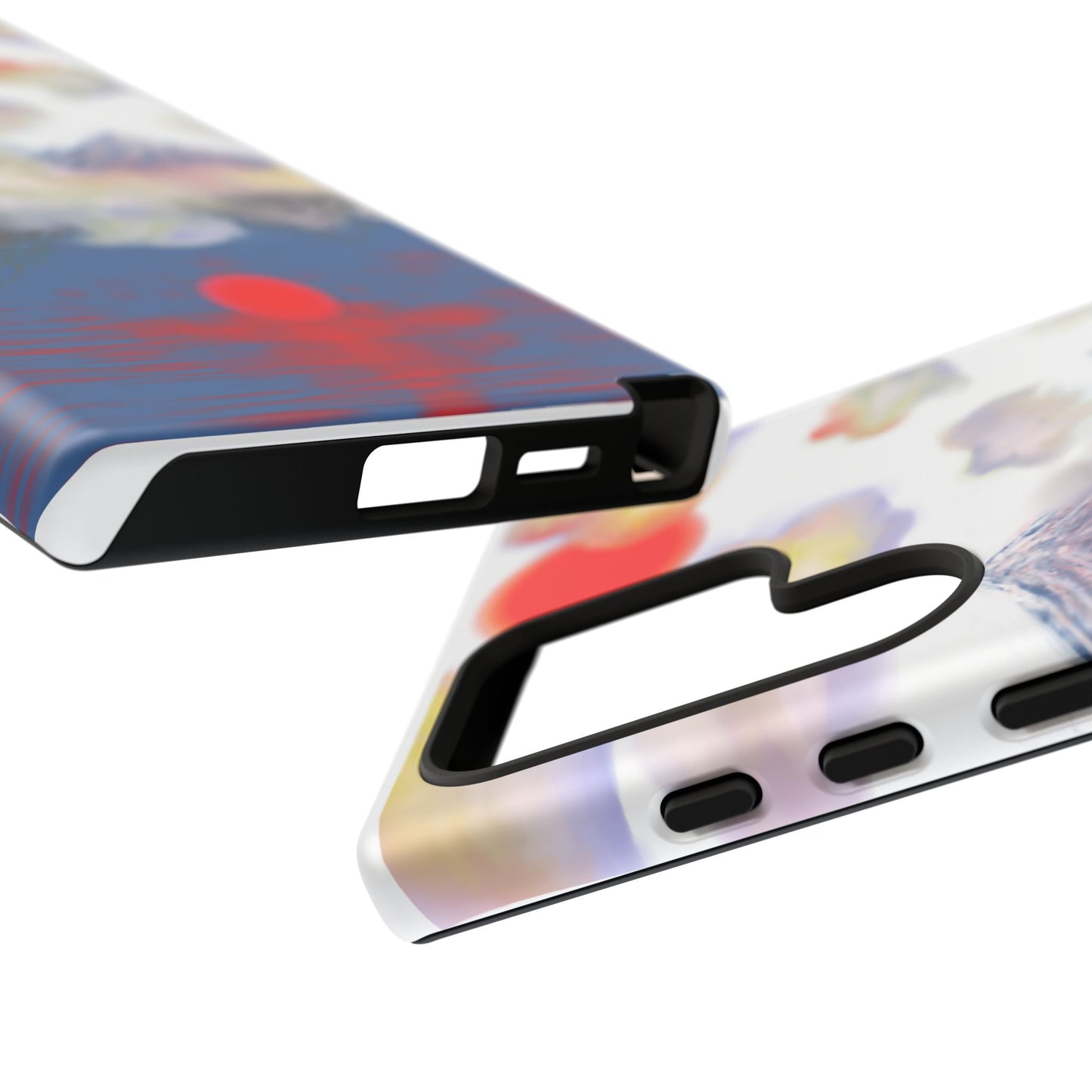 Phone Case — Misty Mountain Sunrise with Red Sun Reflection