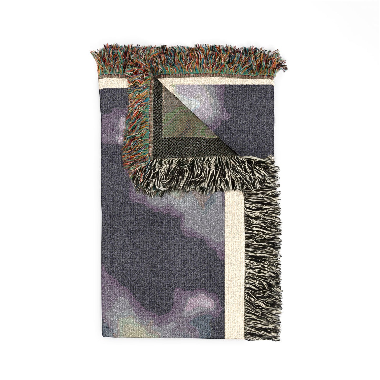 Abstract Cloudscape Woven Blanket – Cozy Decorative Throw for Living Room & Bedroom