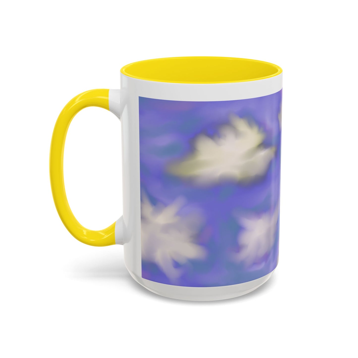 Cloudscape Accent Coffee Mug — Dreamy Purple Sky Design (11/15oz)