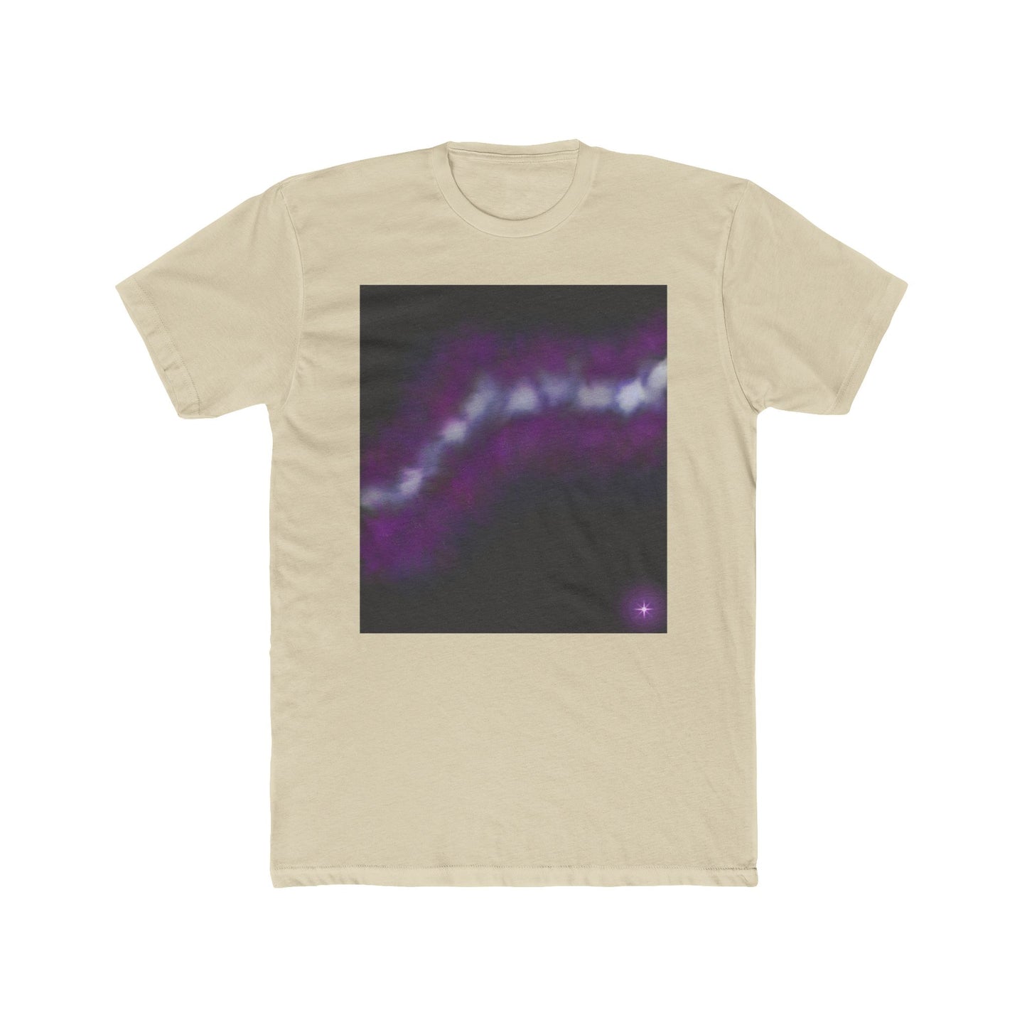 Galaxy Wave Tee — Purple Nebula Graphic T-Shirt