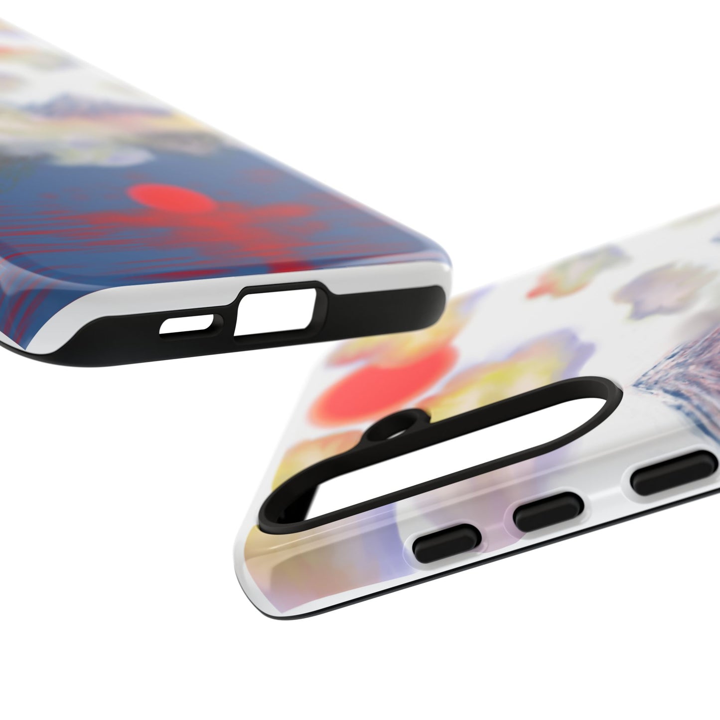 Phone Case — Misty Mountain Sunrise with Red Sun Reflection