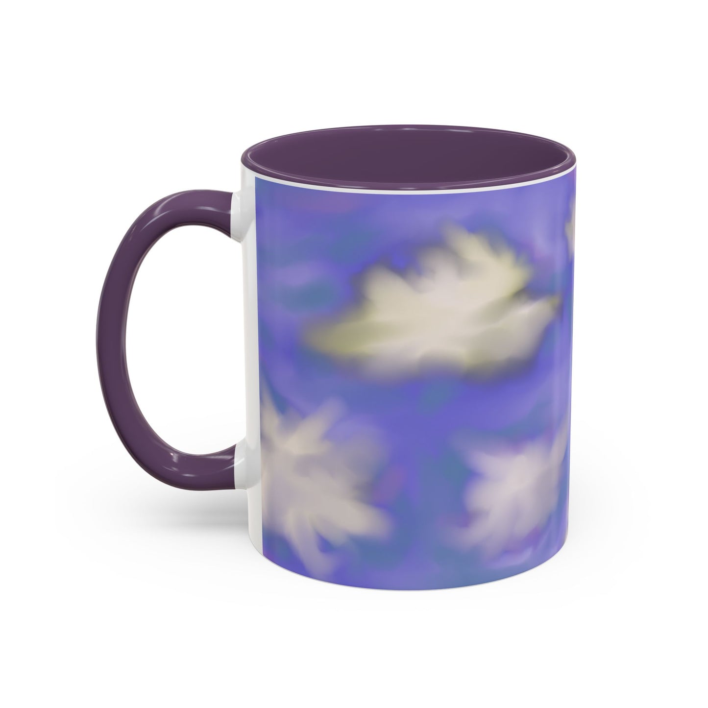 Cloudscape Accent Coffee Mug — Dreamy Purple Sky Design (11/15oz)