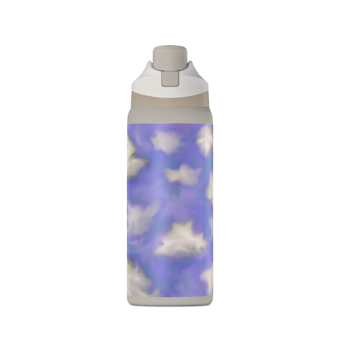 32oz Insulated Water Bottle — Dreamy Lavender Cloud Design