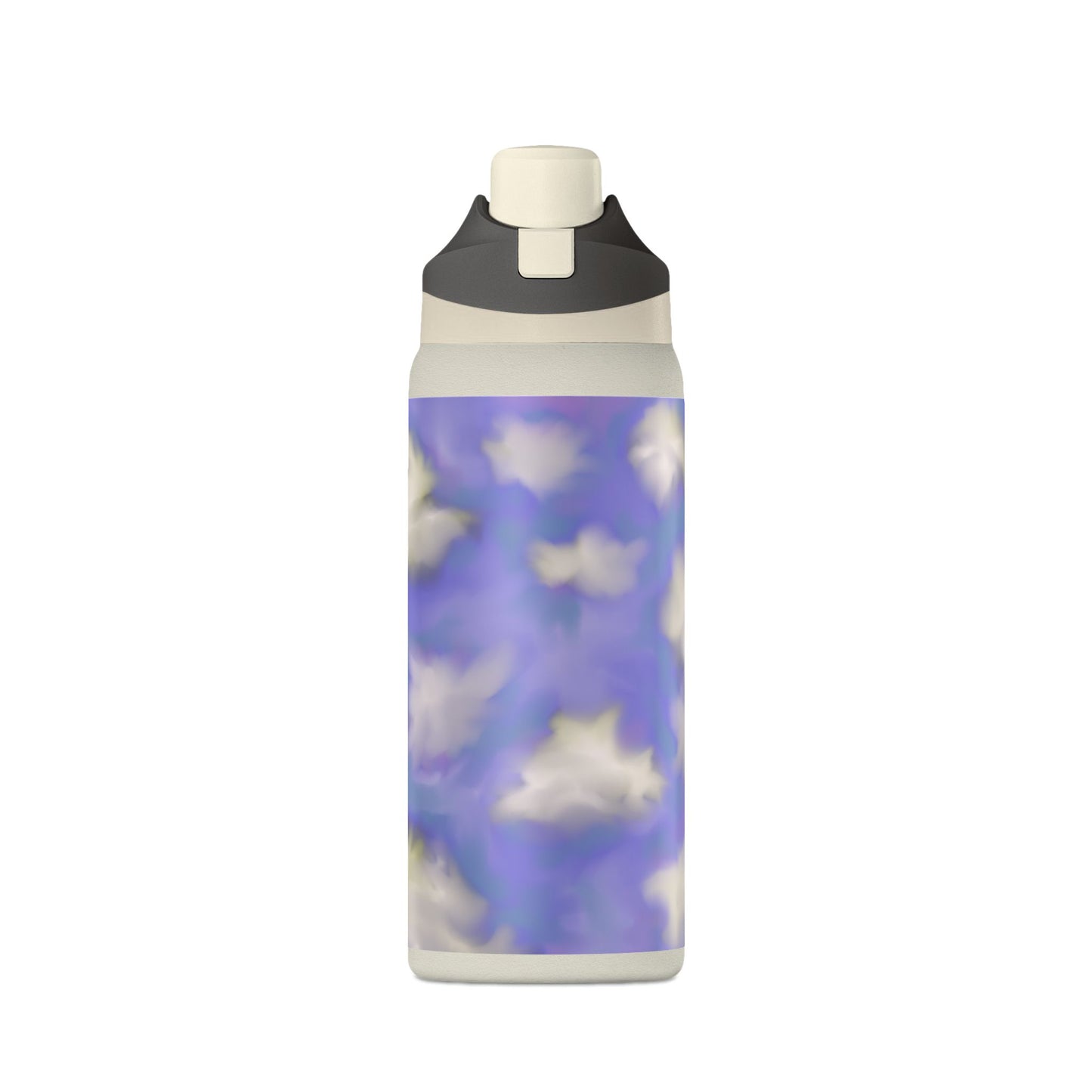 32oz Insulated Water Bottle — Dreamy Lavender Cloud Design