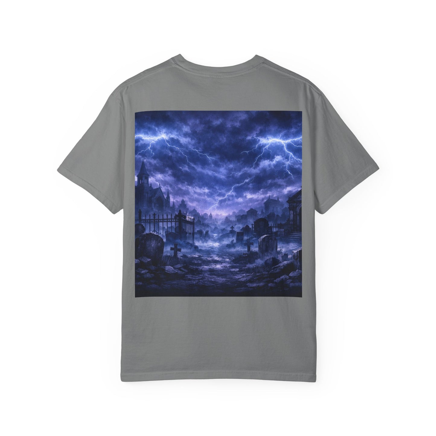 Lightning Storm Graphic T-Shirt — Gothic Nightscape Tee