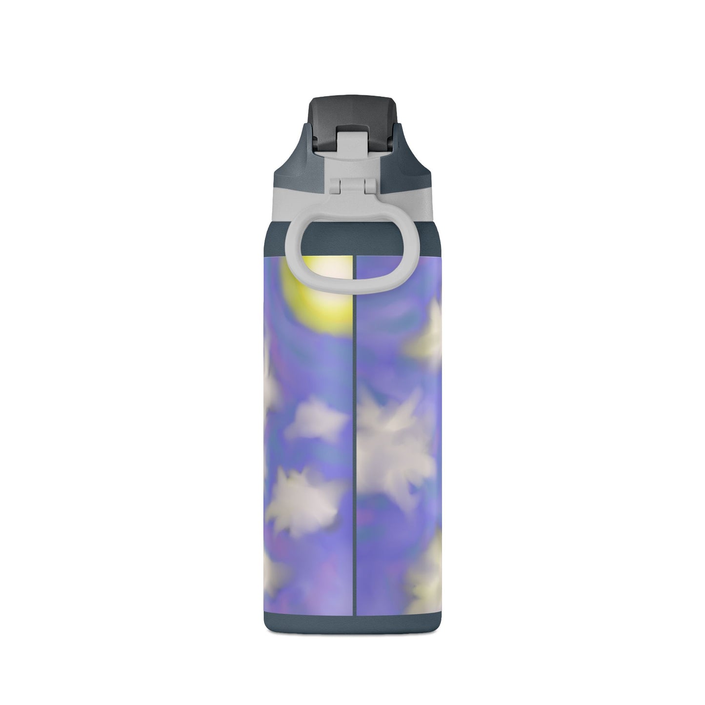 32oz Insulated Water Bottle — Dreamy Lavender Cloud Design