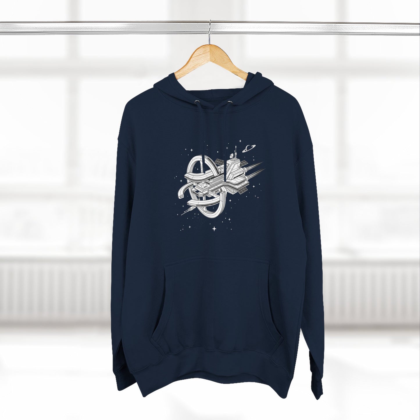 Hoodie — Space Station Sketch Pullover