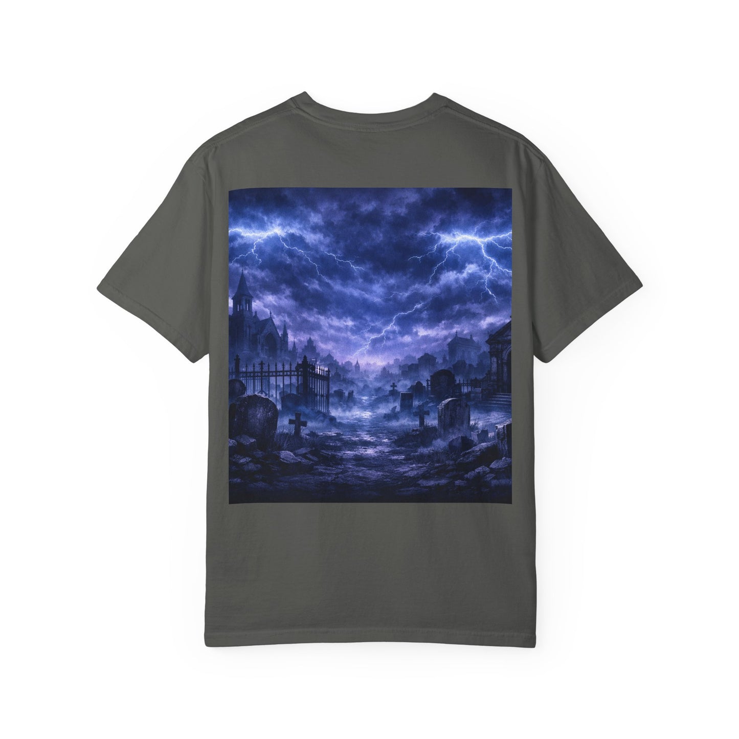 Lightning Storm Graphic T-Shirt — Gothic Nightscape Tee