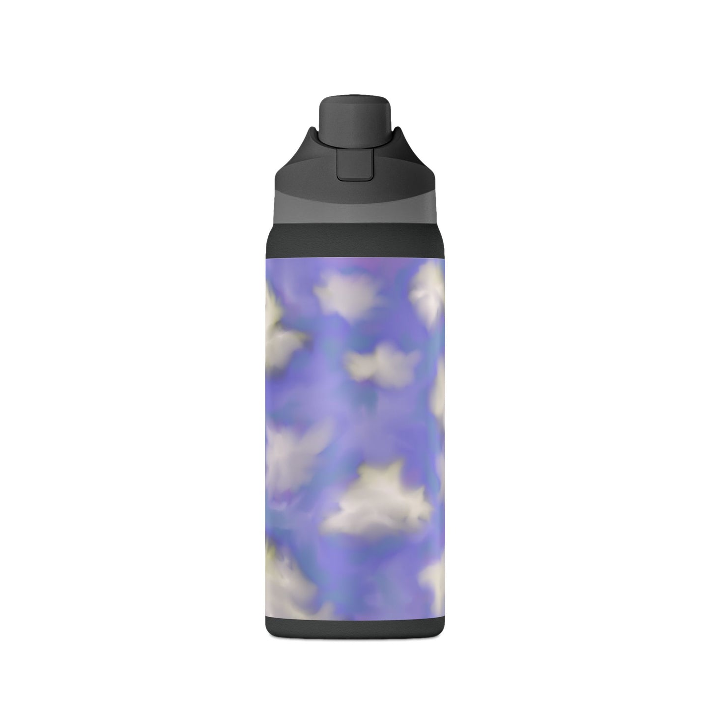 32oz Insulated Water Bottle — Dreamy Lavender Cloud Design