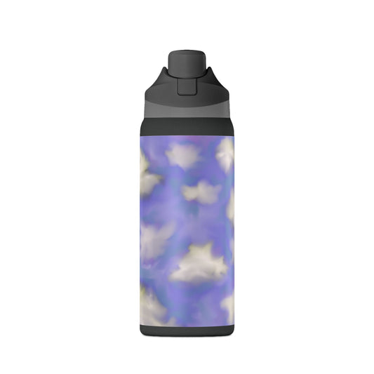 32oz Insulated Water Bottle — Dreamy Lavender Cloud Design