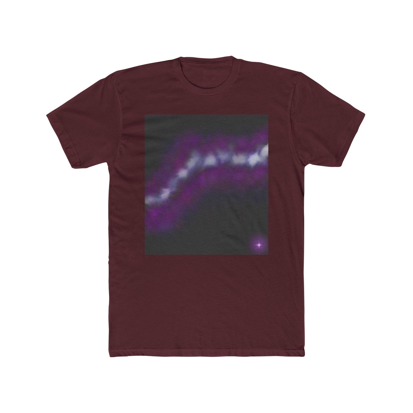 Galaxy Wave Tee — Purple Nebula Graphic T-Shirt