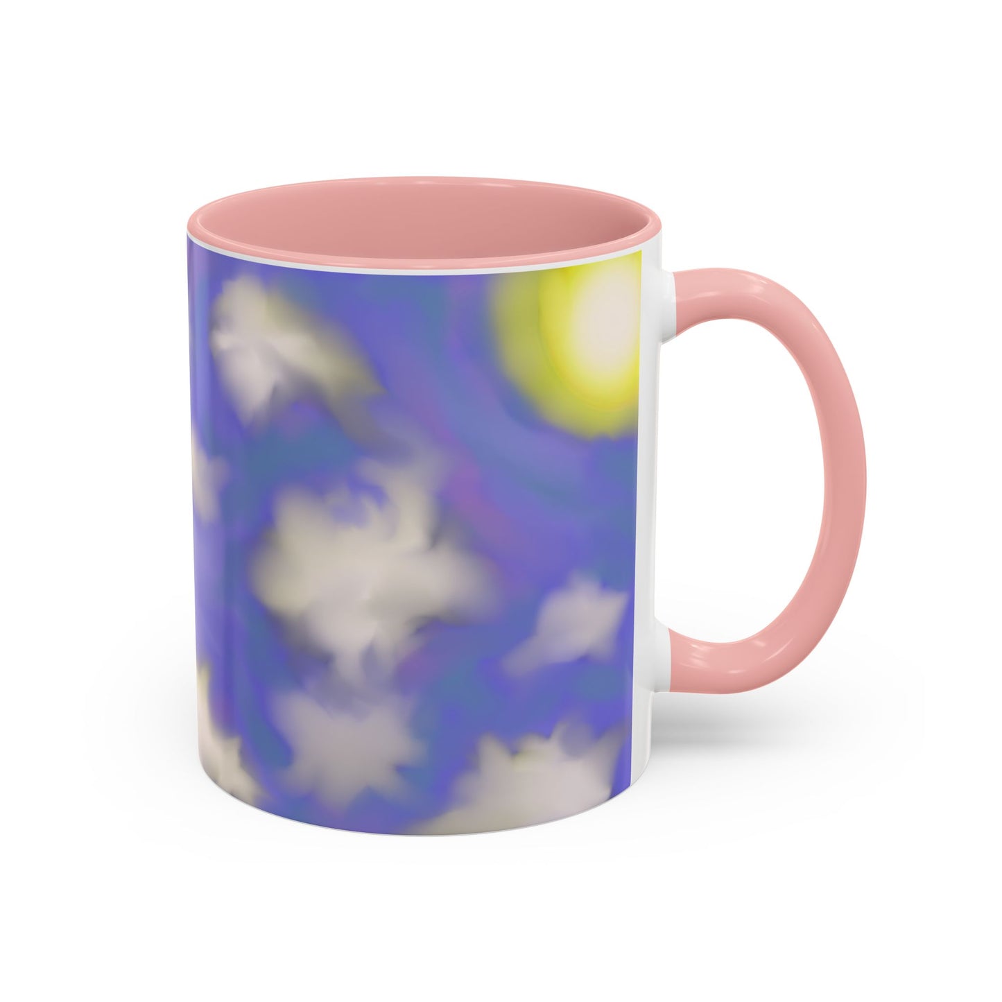 Cloudscape Accent Coffee Mug — Dreamy Purple Sky Design (11/15oz)