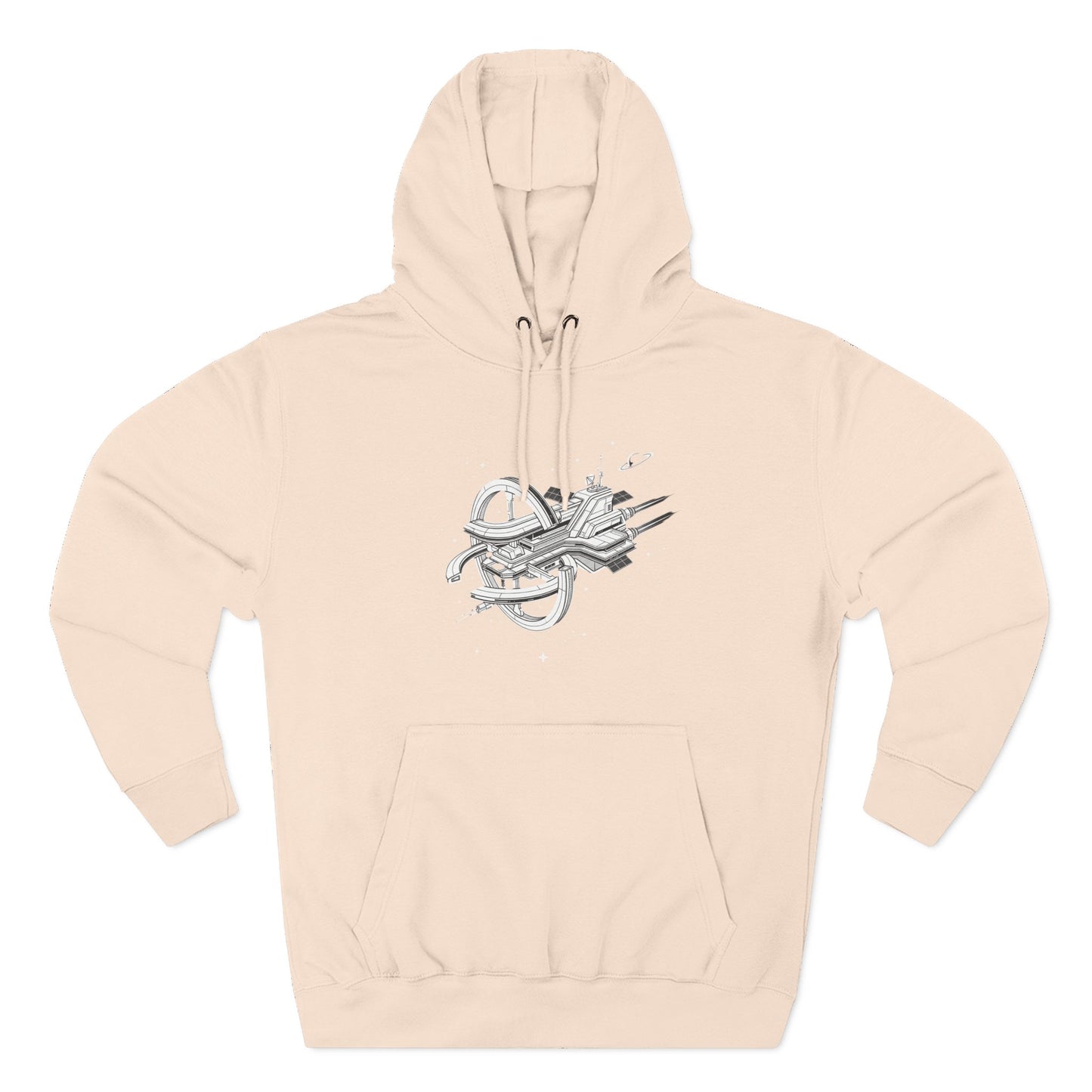 Hoodie — Space Station Sketch Pullover