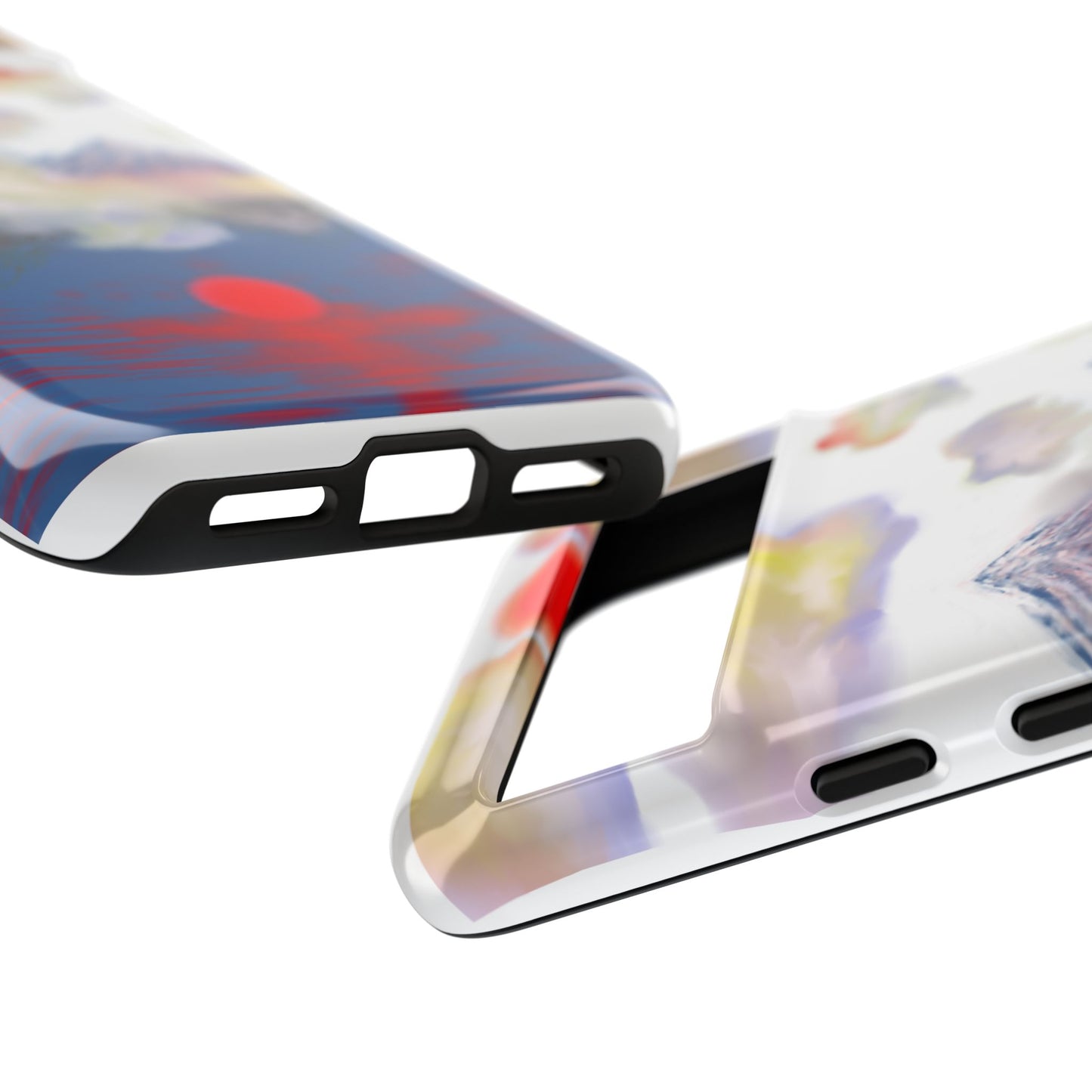 Phone Case — Misty Mountain Sunrise with Red Sun Reflection