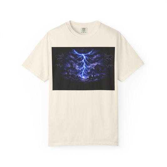 Lightning Storm Graphic T-Shirt — Gothic Nightscape Tee
