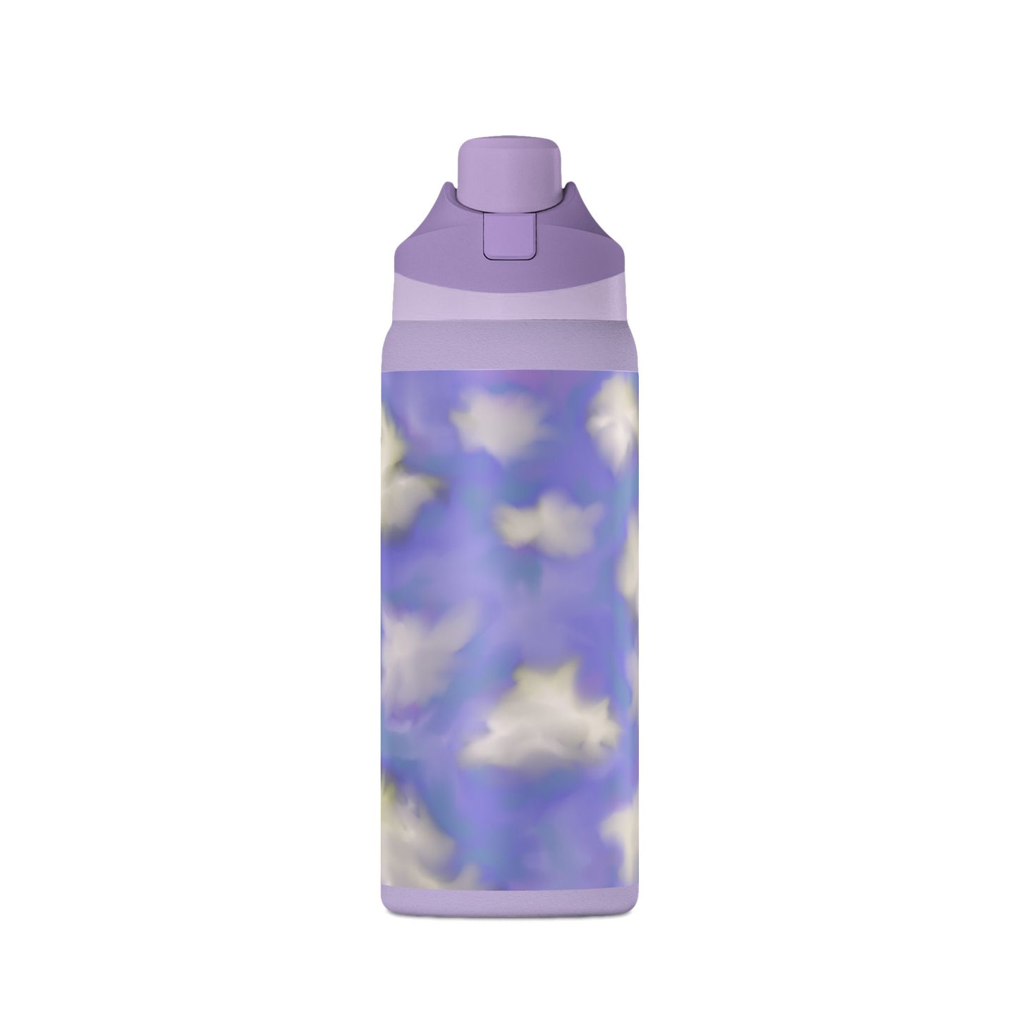 32oz Insulated Water Bottle — Dreamy Lavender Cloud Design