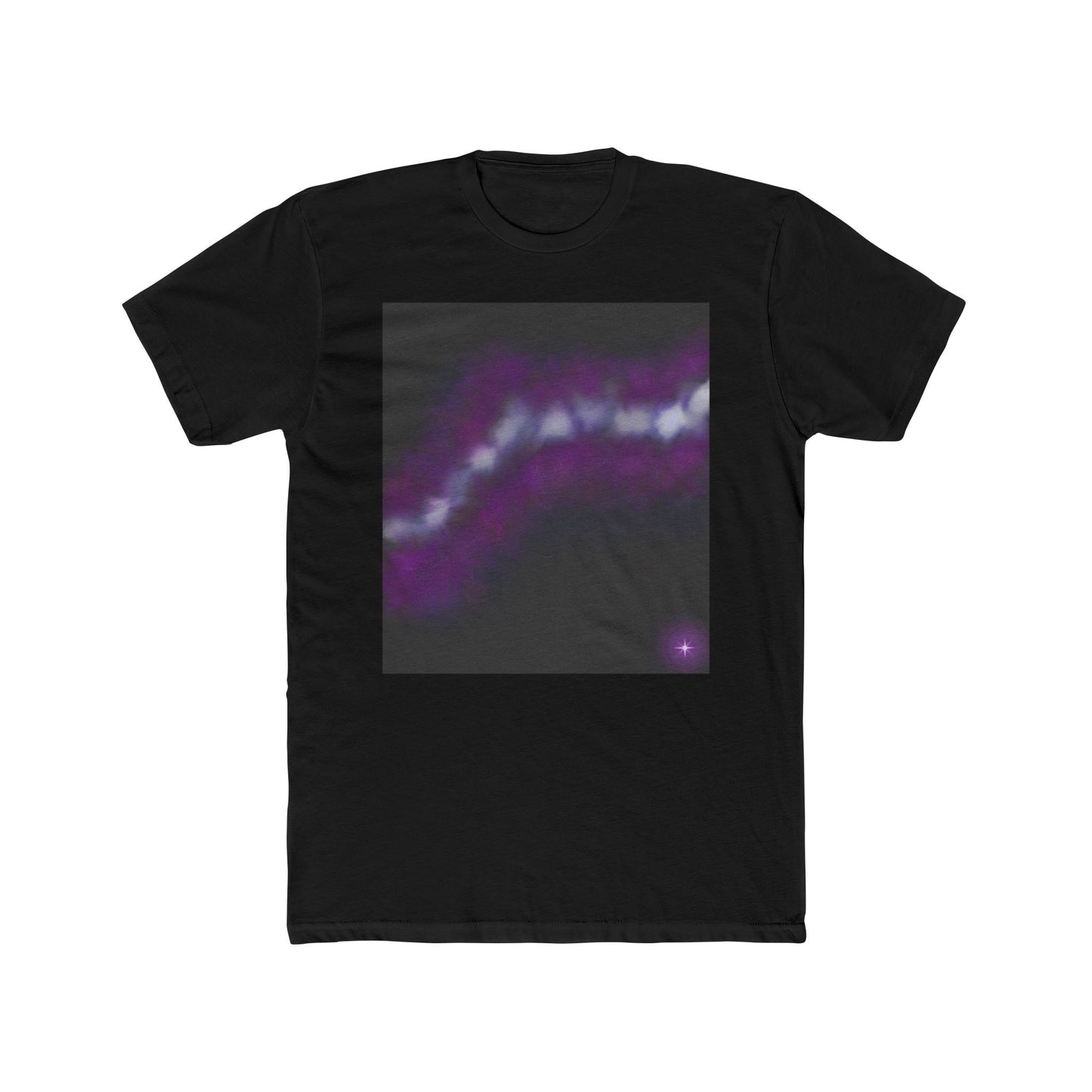 Galaxy Wave Tee — Purple Nebula Graphic T-Shirt