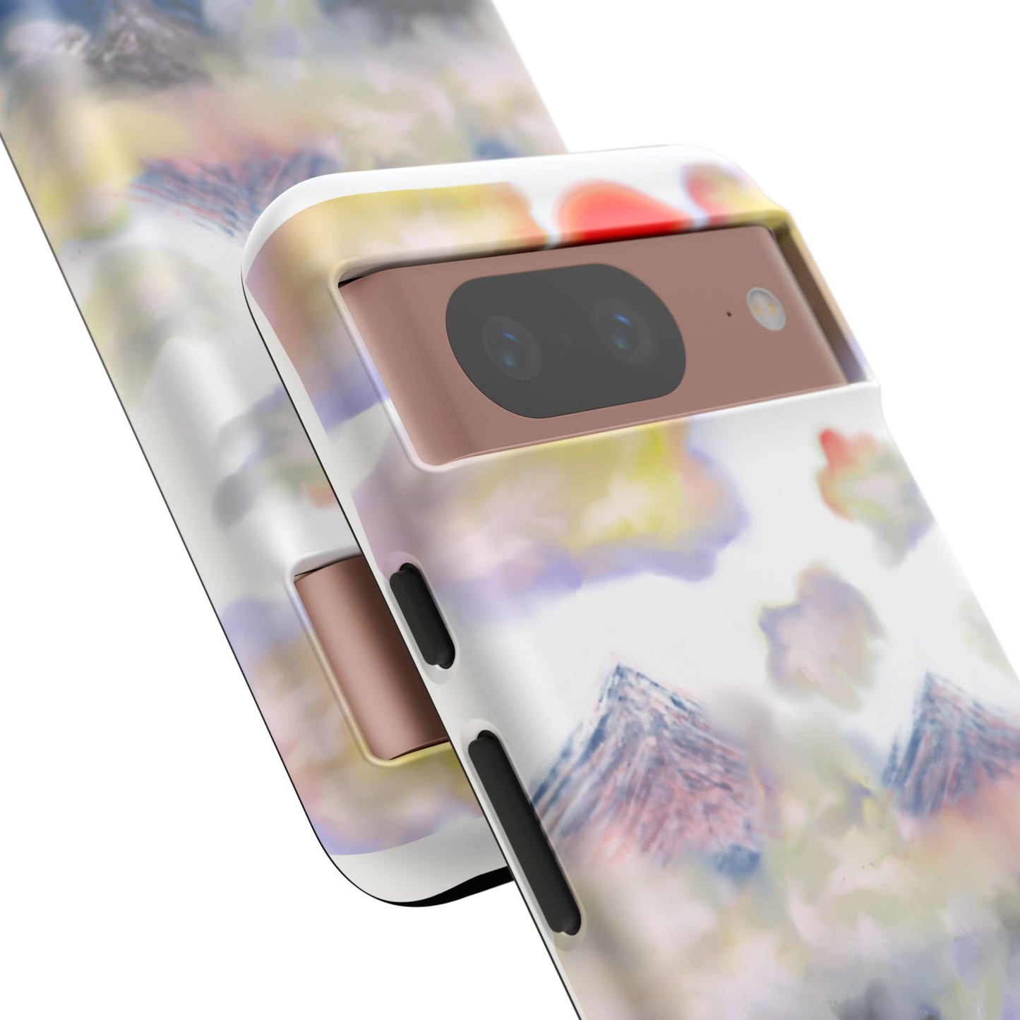 Phone Case — Misty Mountain Sunrise with Red Sun Reflection