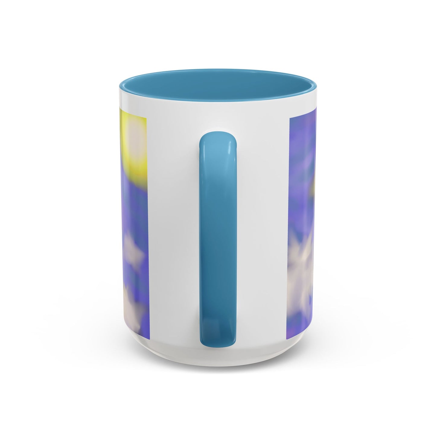 Cloudscape Accent Coffee Mug — Dreamy Purple Sky Design (11/15oz)
