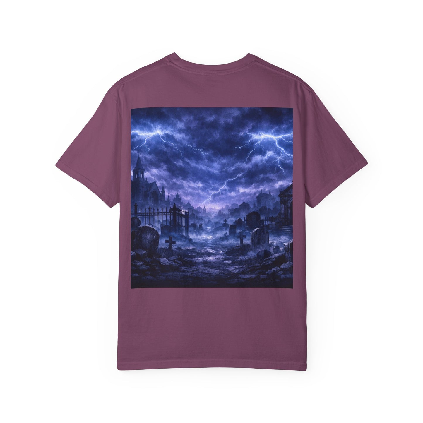 Lightning Storm Graphic T-Shirt — Gothic Nightscape Tee