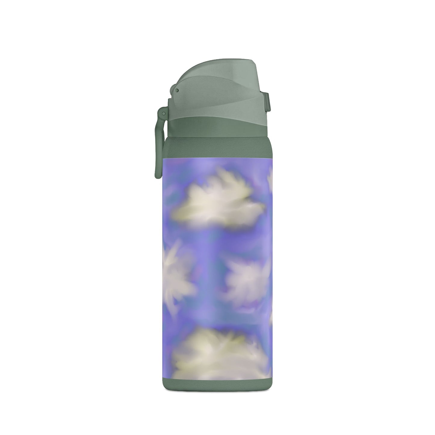 32oz Insulated Water Bottle — Dreamy Lavender Cloud Design