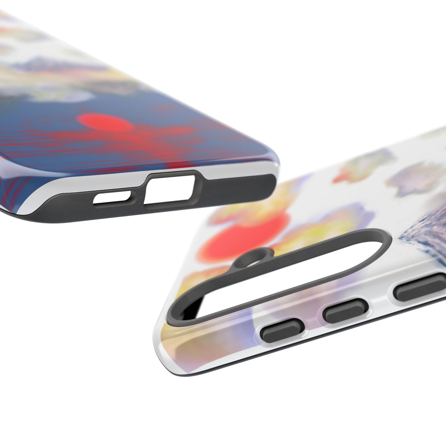 Phone Case — Misty Mountain Sunrise with Red Sun Reflection