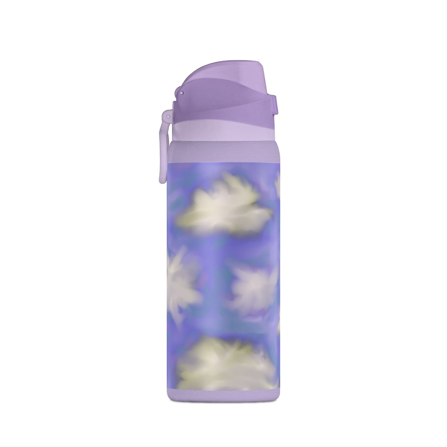 32oz Insulated Water Bottle — Dreamy Lavender Cloud Design