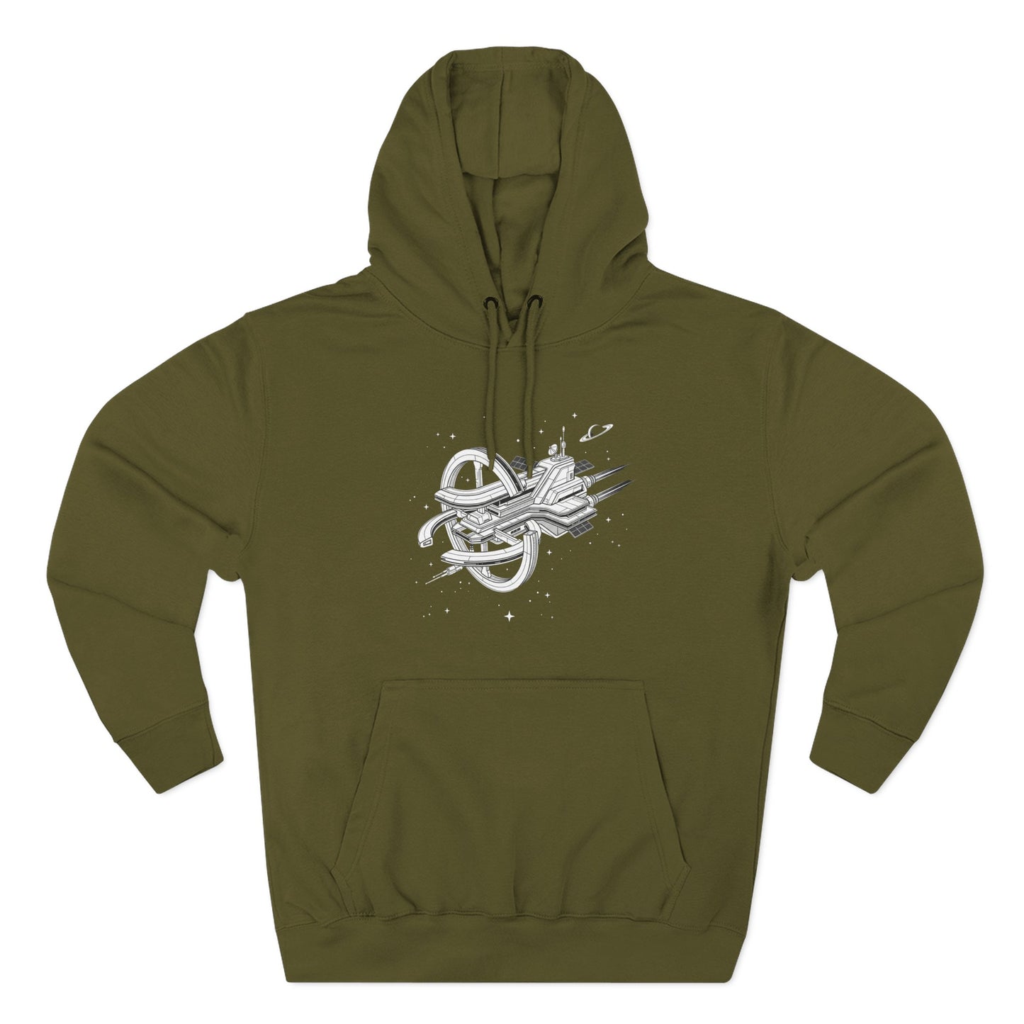 Hoodie — Space Station Sketch Pullover