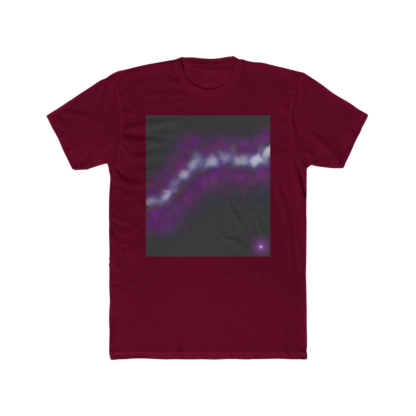 Galaxy Wave Tee — Purple Nebula Graphic T-Shirt