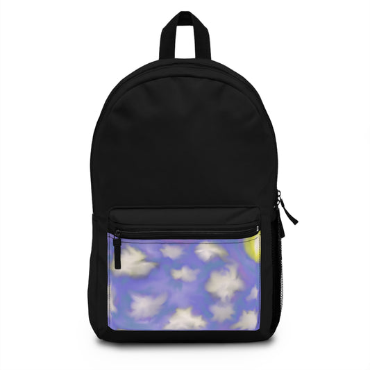 Cloudy Sky Backpack — Pastel Dream Cloud Print School Bag