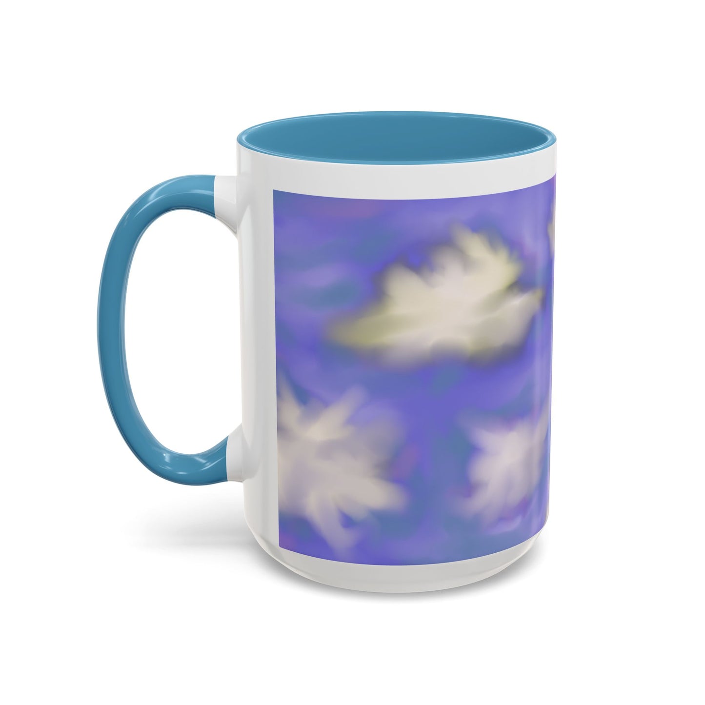 Cloudscape Accent Coffee Mug — Dreamy Purple Sky Design (11/15oz)