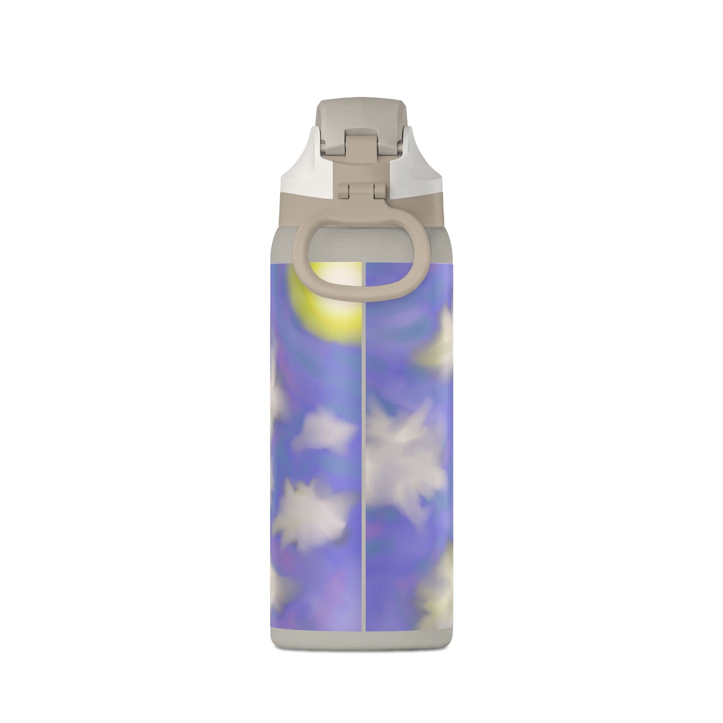 32oz Insulated Water Bottle — Dreamy Lavender Cloud Design