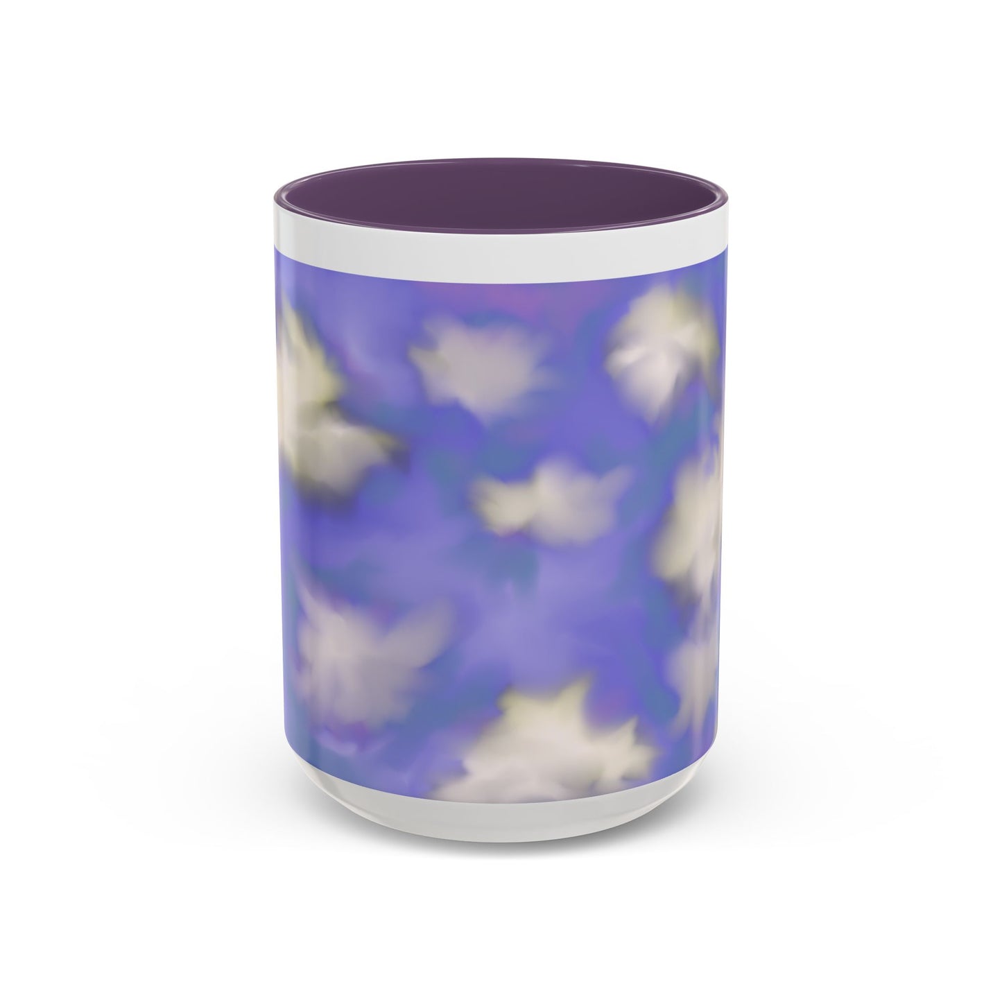 Cloudscape Accent Coffee Mug — Dreamy Purple Sky Design (11/15oz)